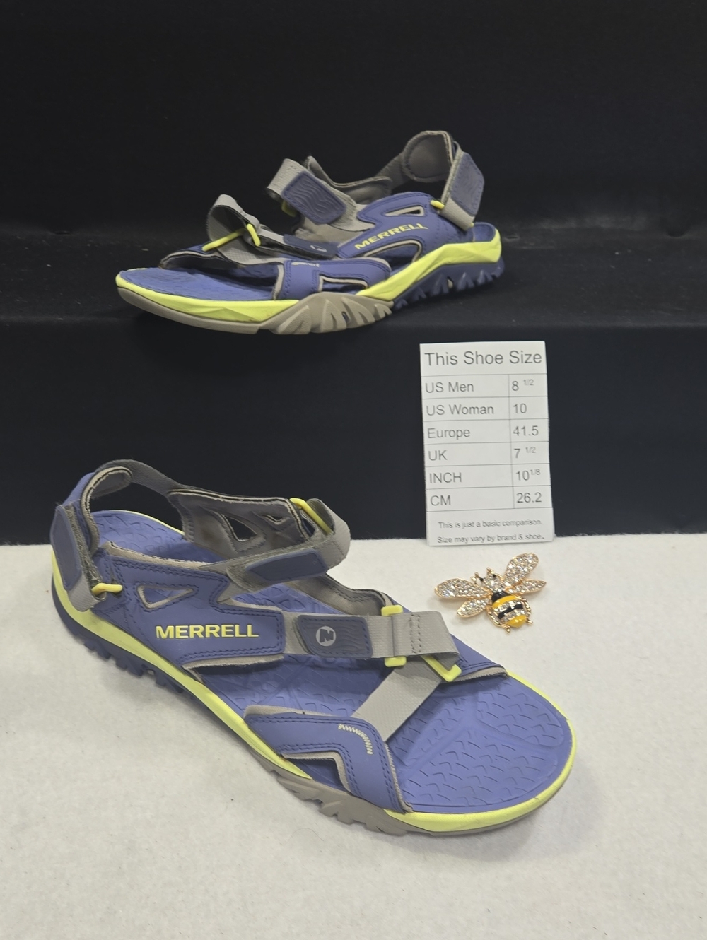 Merrell Textrex Crest Strap Amphibious Sandal in Velvet Morning and Lime
